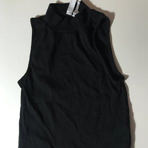 H&M Black Ribbed Turtle Neck